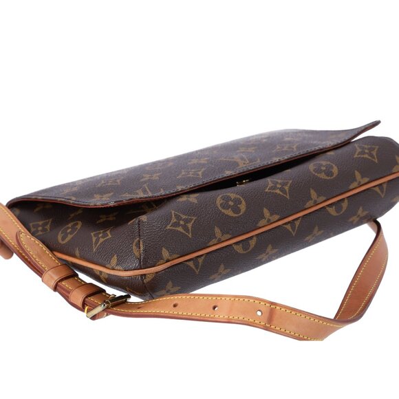 Louis Vuitton Brown Monogram Musette Tango Shoulder Bag Crossbody M51257 - Picture 11 of 12